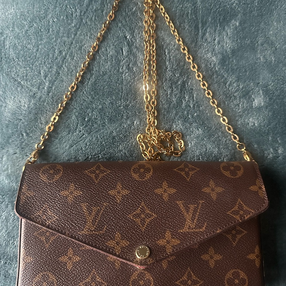 Louis Vuitton Brown Monogram Chain Bag